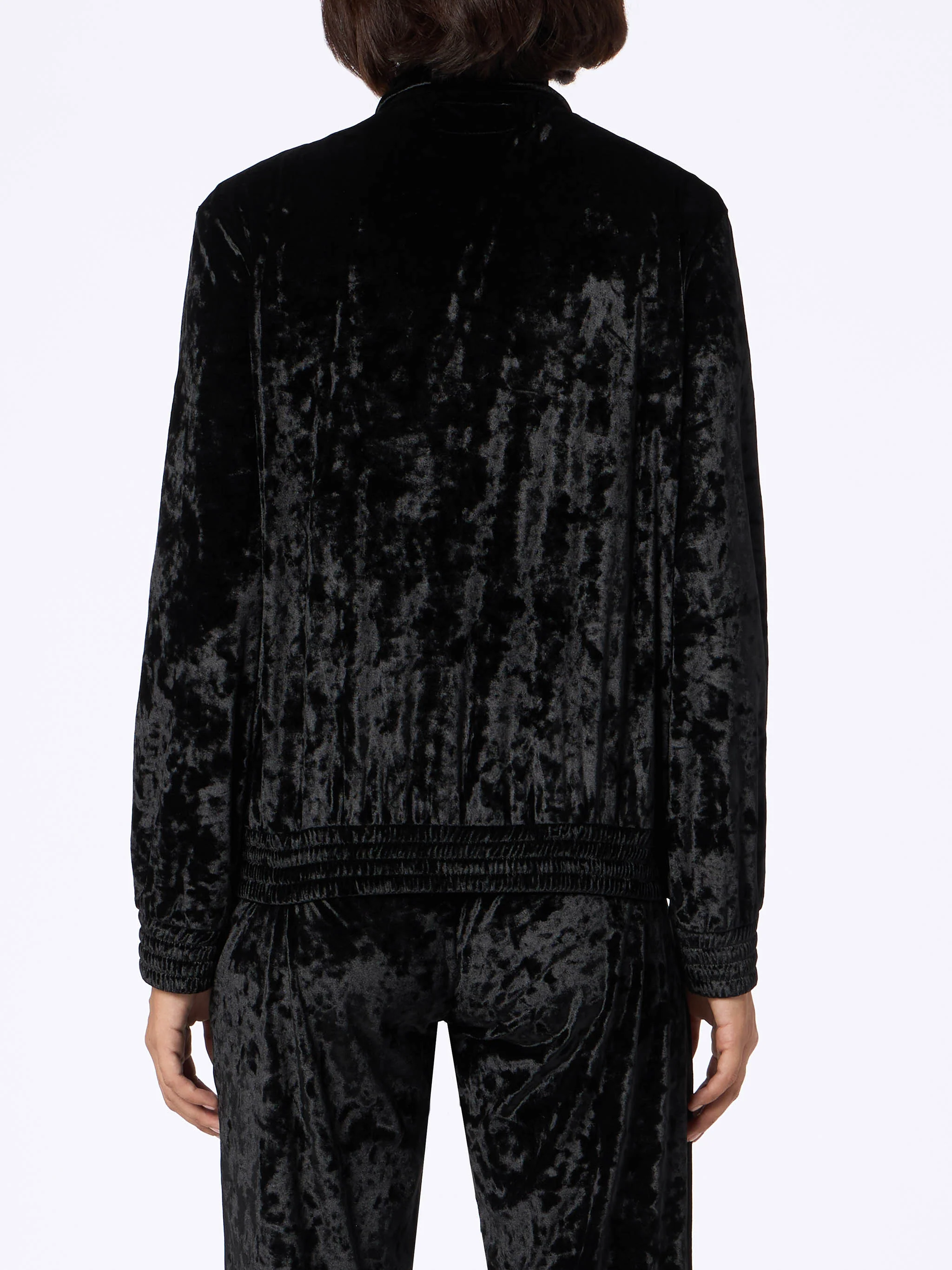 Miriam Damen-Sweatshirt aus schwarzem Chenille