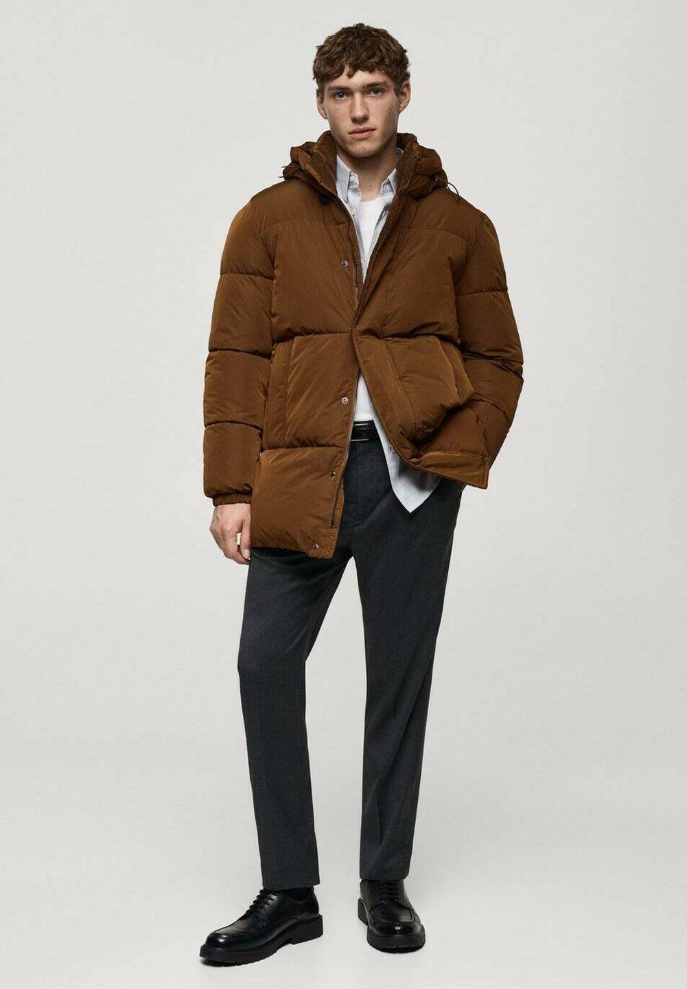 Mango winterjas - bruin