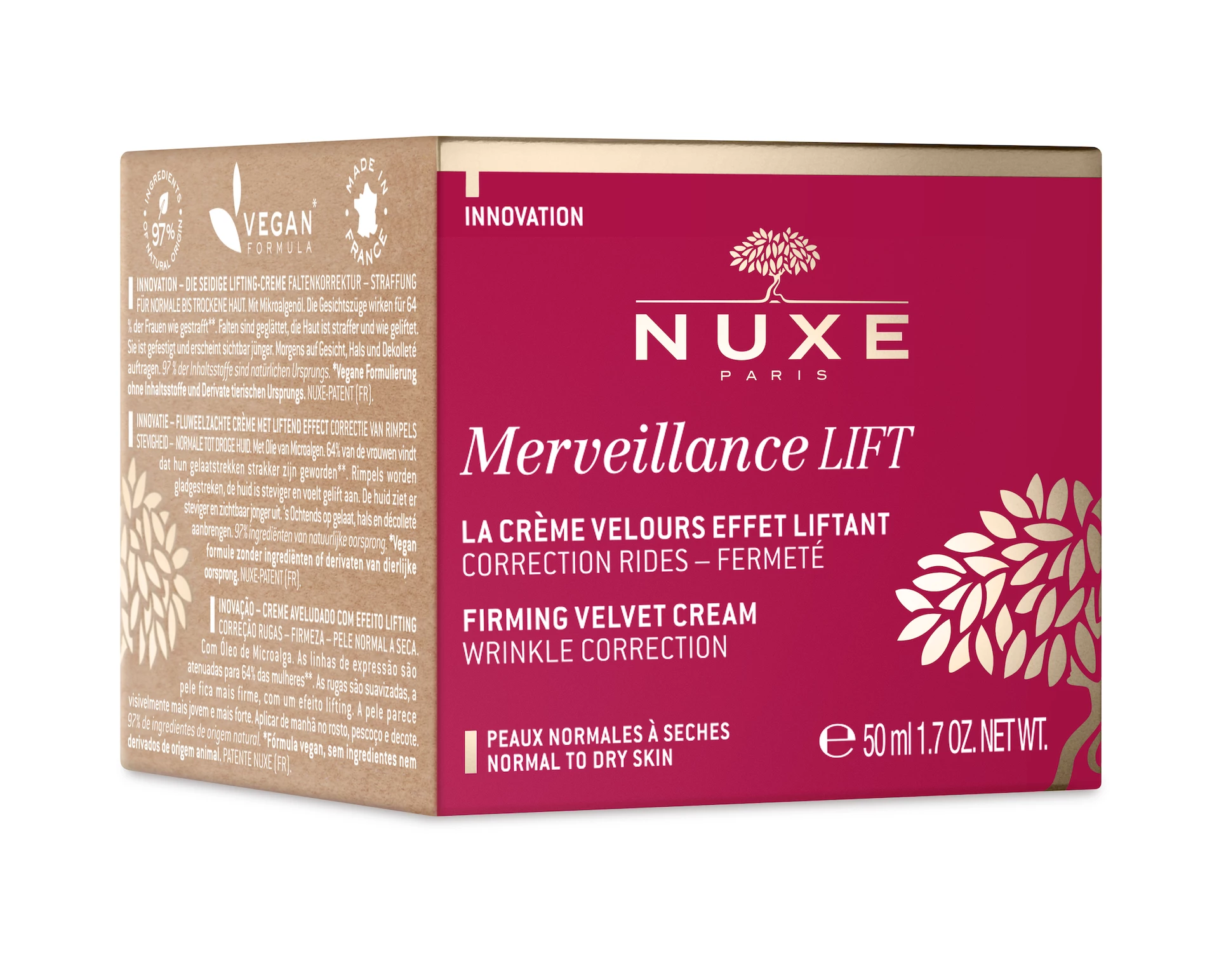 Merveillance LIFT feszesítő bársonyos ránctalanító nappali krém 50 ml - NUXE