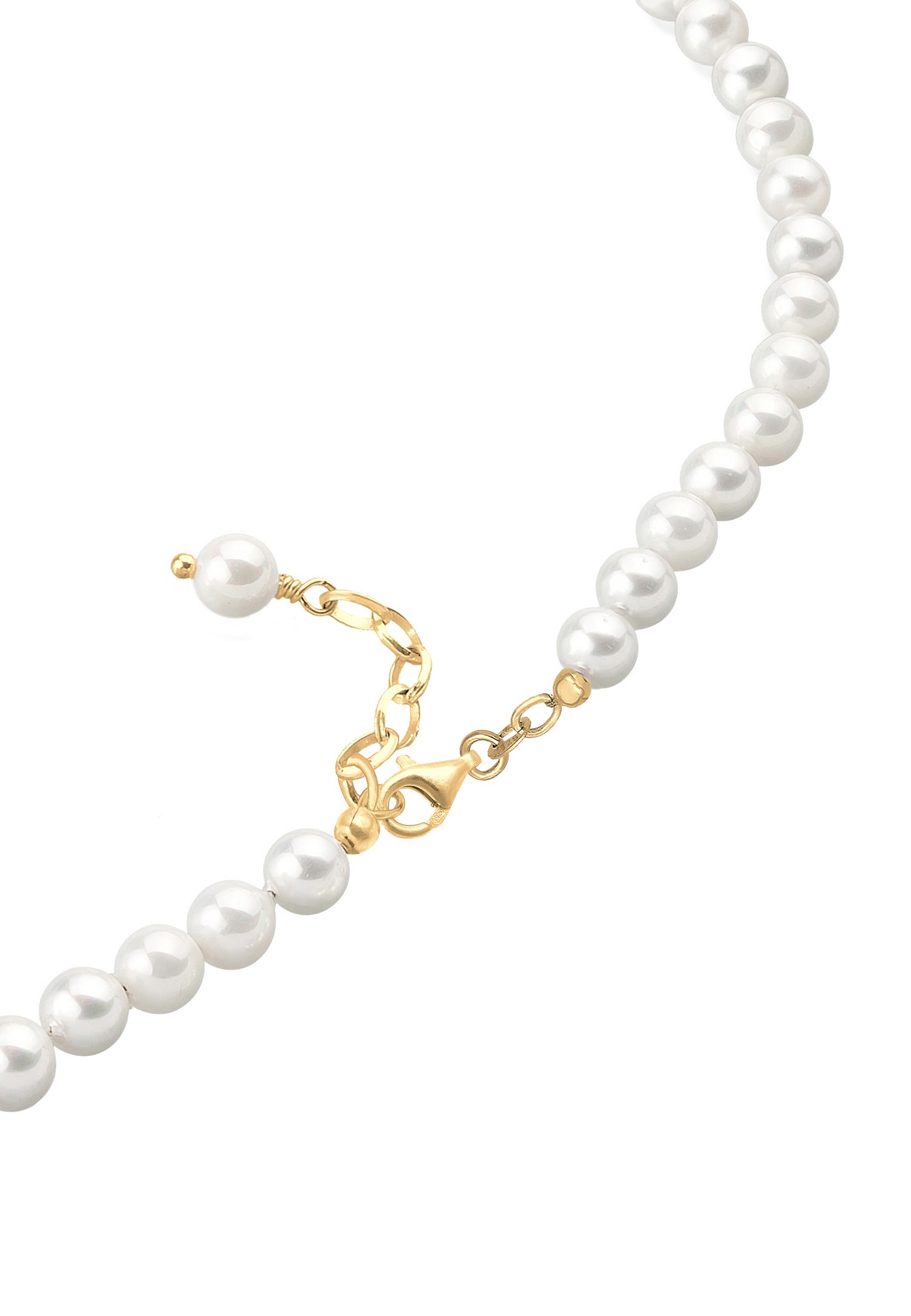 Elli Femmes Noble Mariée Simple avec Perles de Coquille en Argent Sterling 925