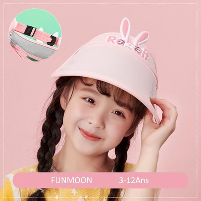 Sombreros de sol para niños - FUNMOON - Top vacío de conejito dinosaurio - Protección UV