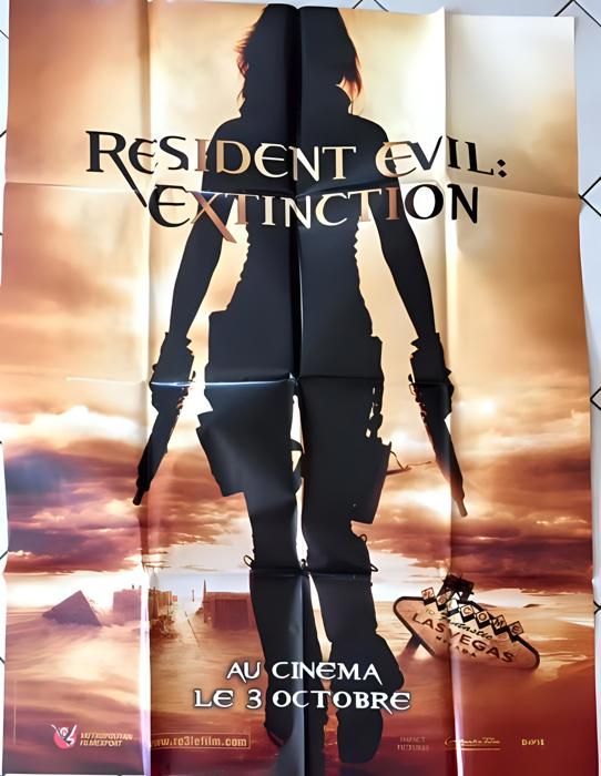 Affiche Originale de Cinéma - Resident Evil - Extinction - préventive - 116x158cm