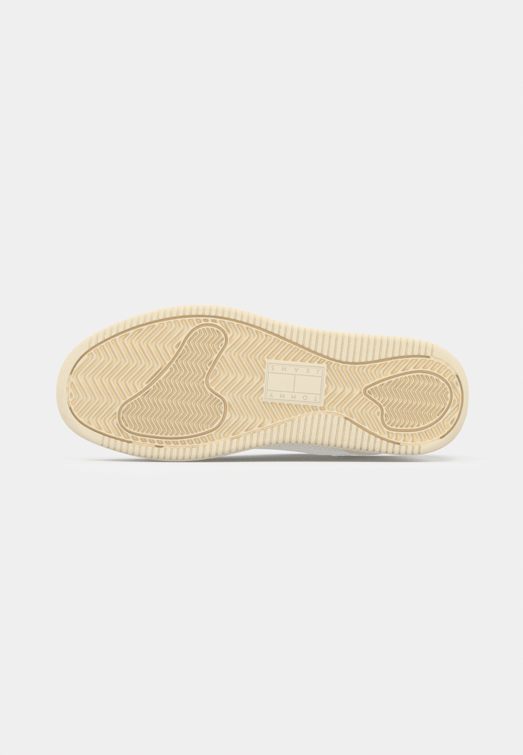 Tommy Jeans RETRO BASKET - Sneakers - ecru/stratusgrijs