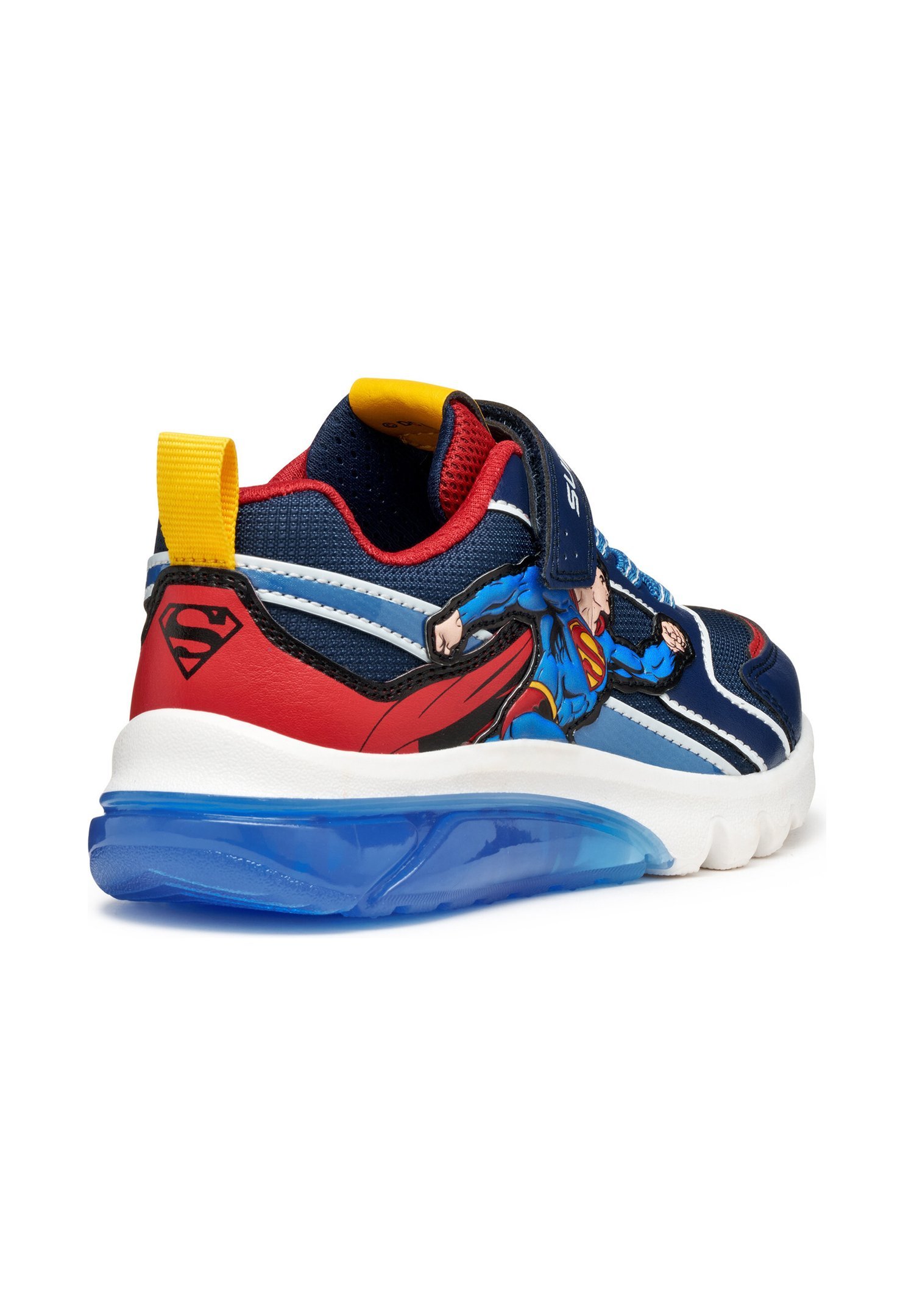 Geox SUPERMAN CIBERDRON - Sneakers laag - blauw/rood