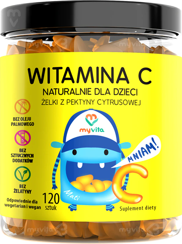 MyVita Natural Vitamin C Gummies doplnok stravy mäkké žuvacie kapsuly s vitamínom C