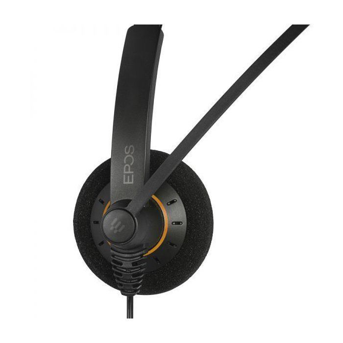 Sennheiser EPOS Impact SC 30 USB ML Headset - On-ear - Wired - Black with orange highlights