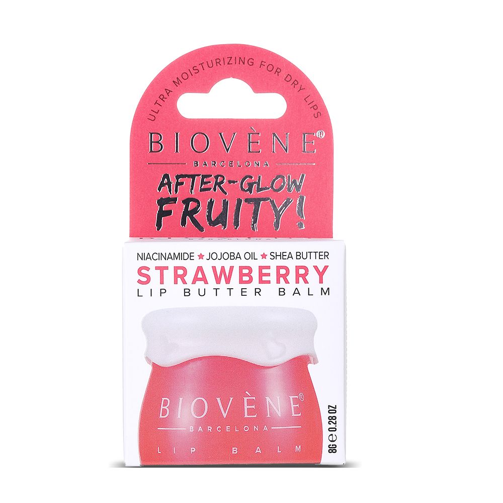 Balzam za usne After-Glow Fruity! s mirisom jagode i niacinamidom Usne: balzami i njega