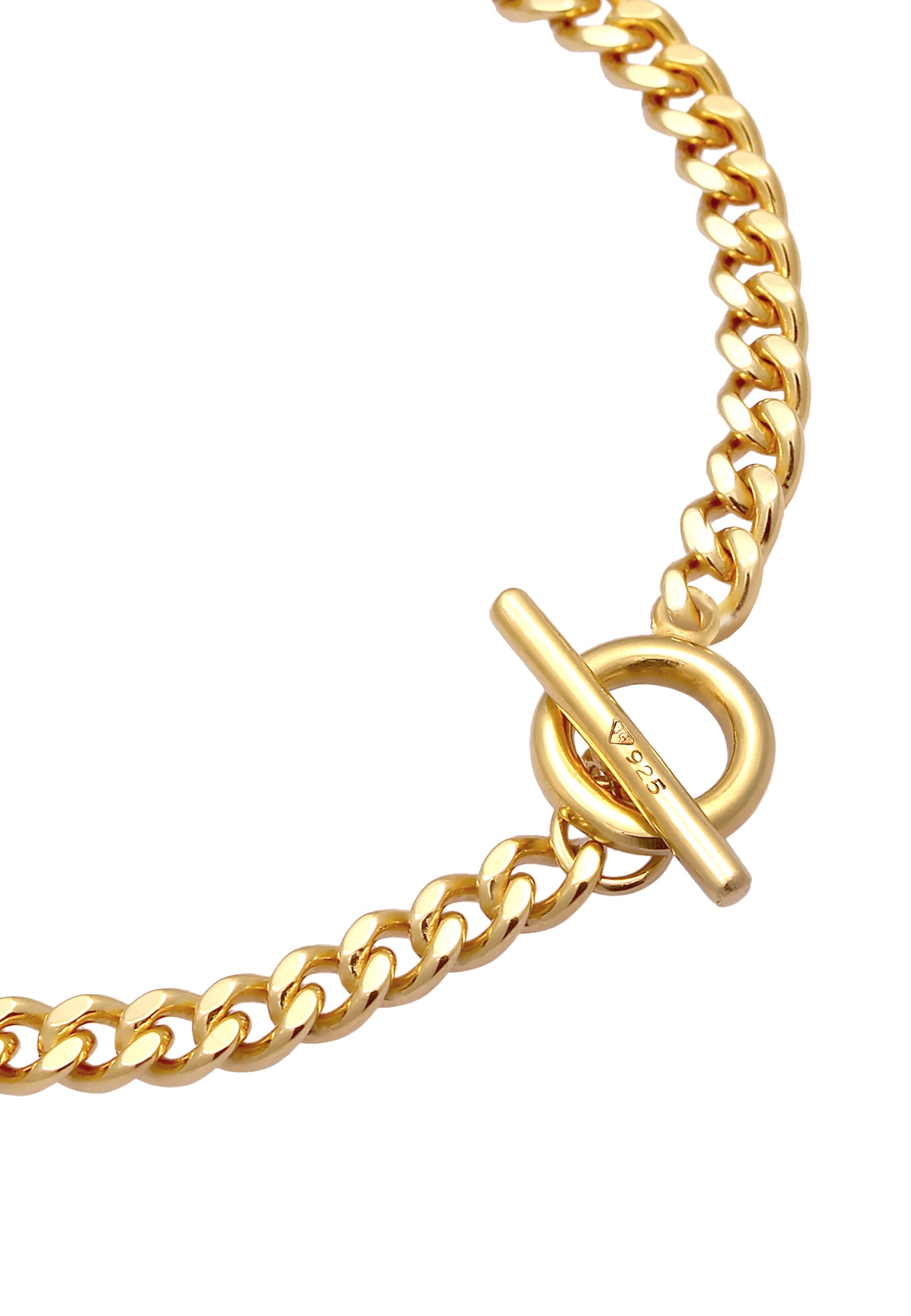 Elli Bracelet Chaîne Basic avec fermeture à barre en argent 925 sterling pour femmes