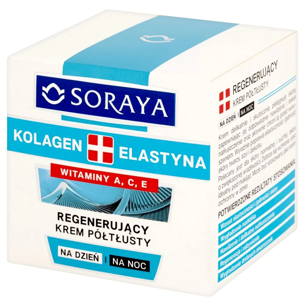Soraya Kolagen+Elastyna Regenerujący krem półtłusty