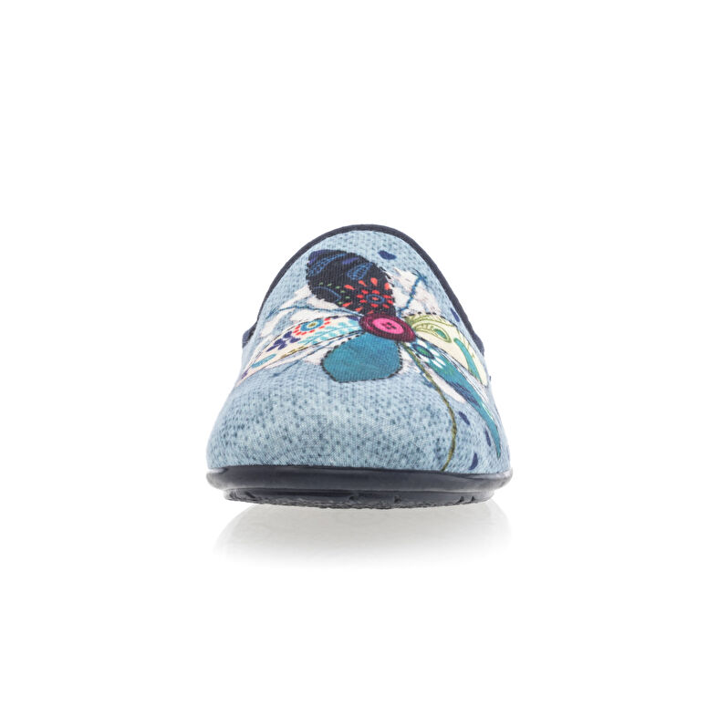 Pantoufles Femme Bleu