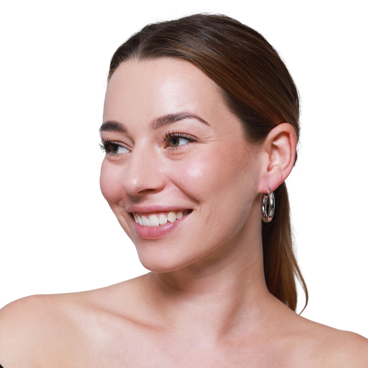 Heideman Boucles d'oreilles Audney couleur argentée polie