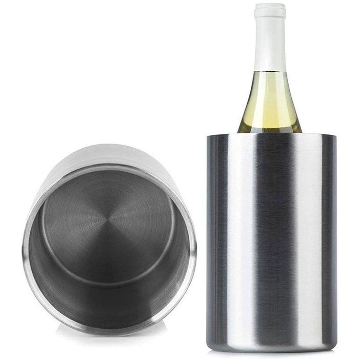 Wine cooler - Wine cooler - Wine refrigerator - Silver Wine accessories - Wine accessories - Stainless steel