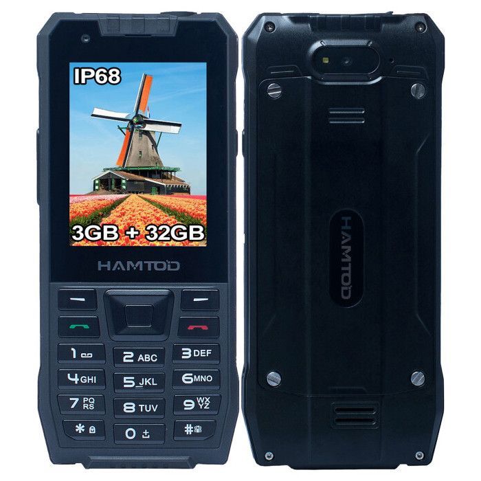 HAMTOD H6 Téléphone Portable Robuste 4G Sénior, 3Go + 32Go, 2.83
