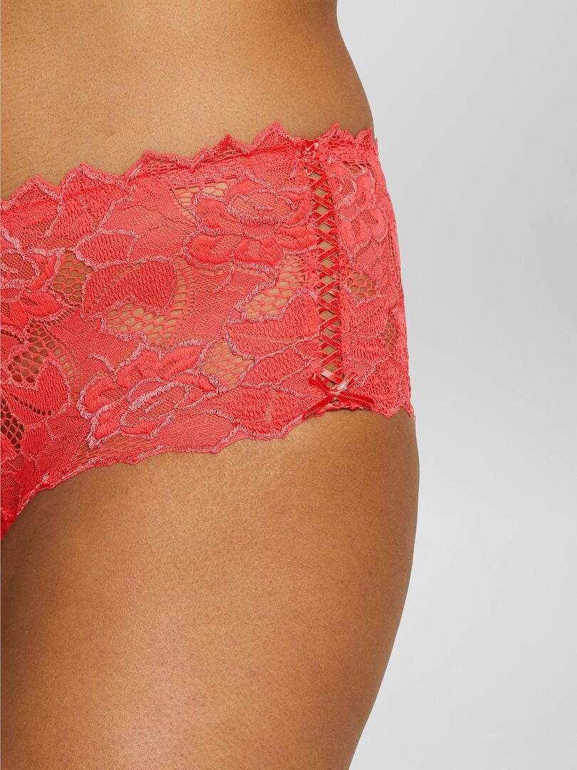 'Sans Complexe' Kanten Slipje - ROZE