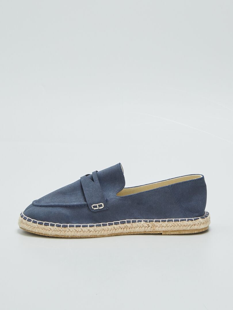 Espadrilles in mocassinstijl - BLAUW