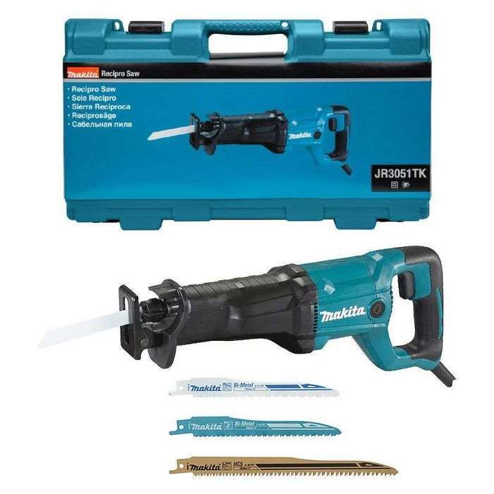 Sega a gattuccio - MAKITA - JR3051TK - 1200W - Impugnatura Soft Grip - Cambio lama senza attrezzi