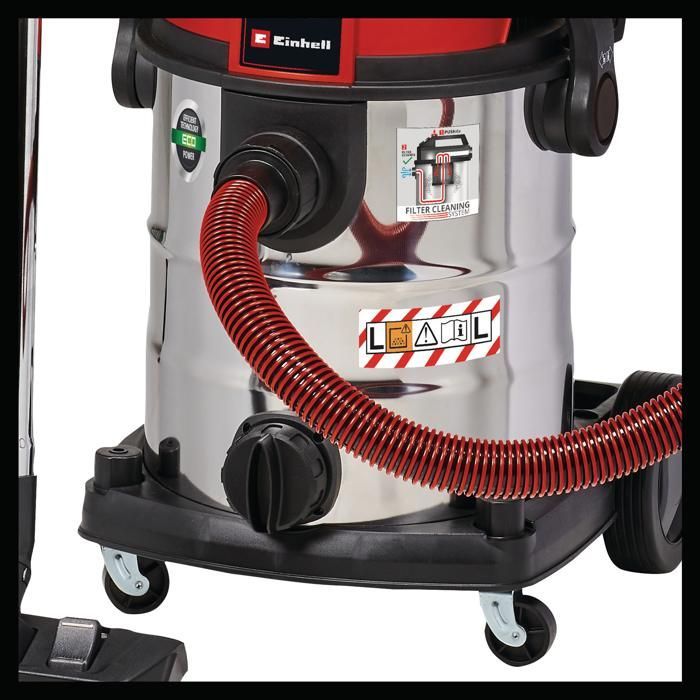 Aspiradora de construcción Einhell TE-VC 2025 SACL (1200 W, depósito de 25 L, clase de polvo L) Se suministra con accesorios.