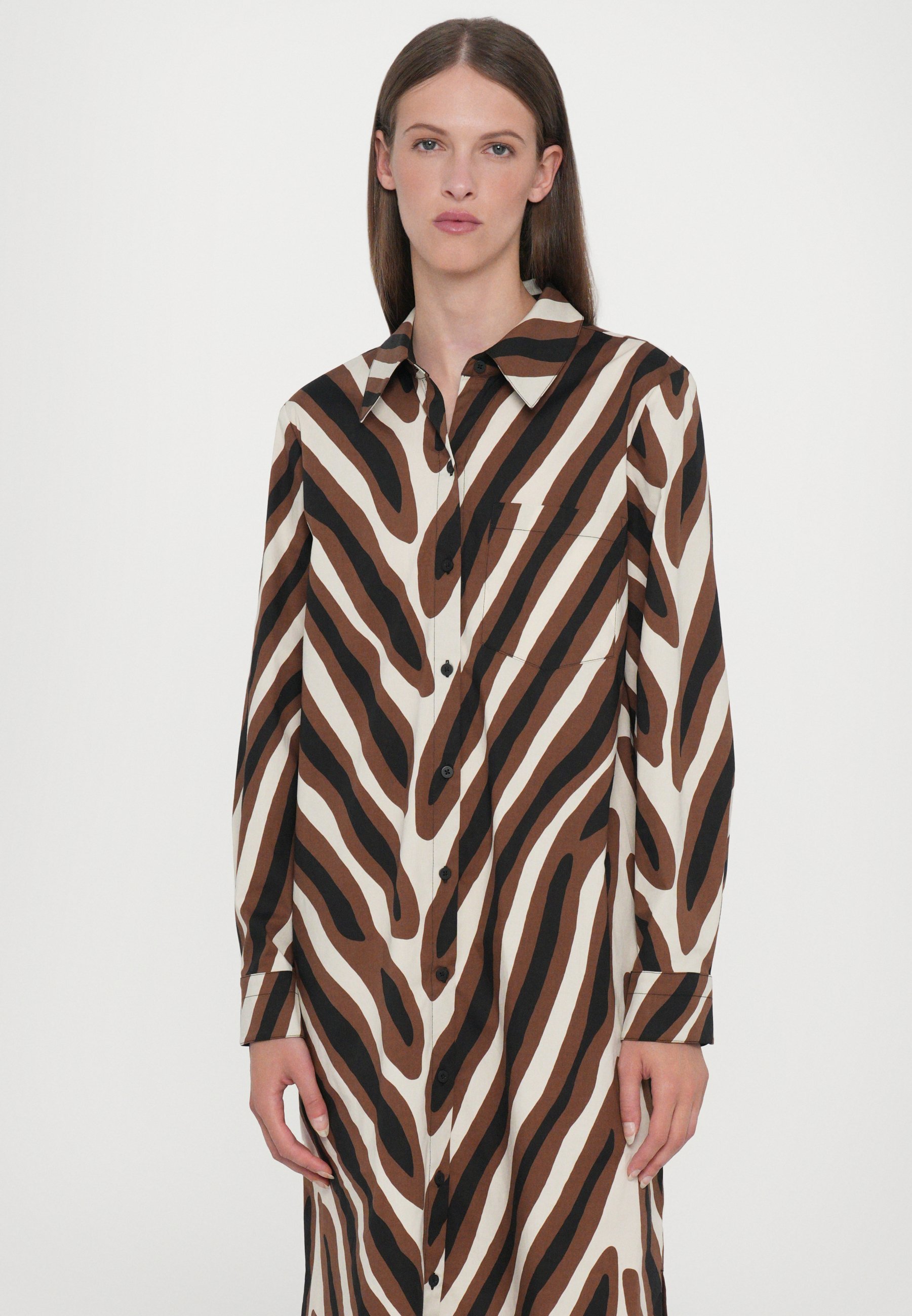 Diane von Furstenberg Karrington jurk - Overhemdjurk - bruin
