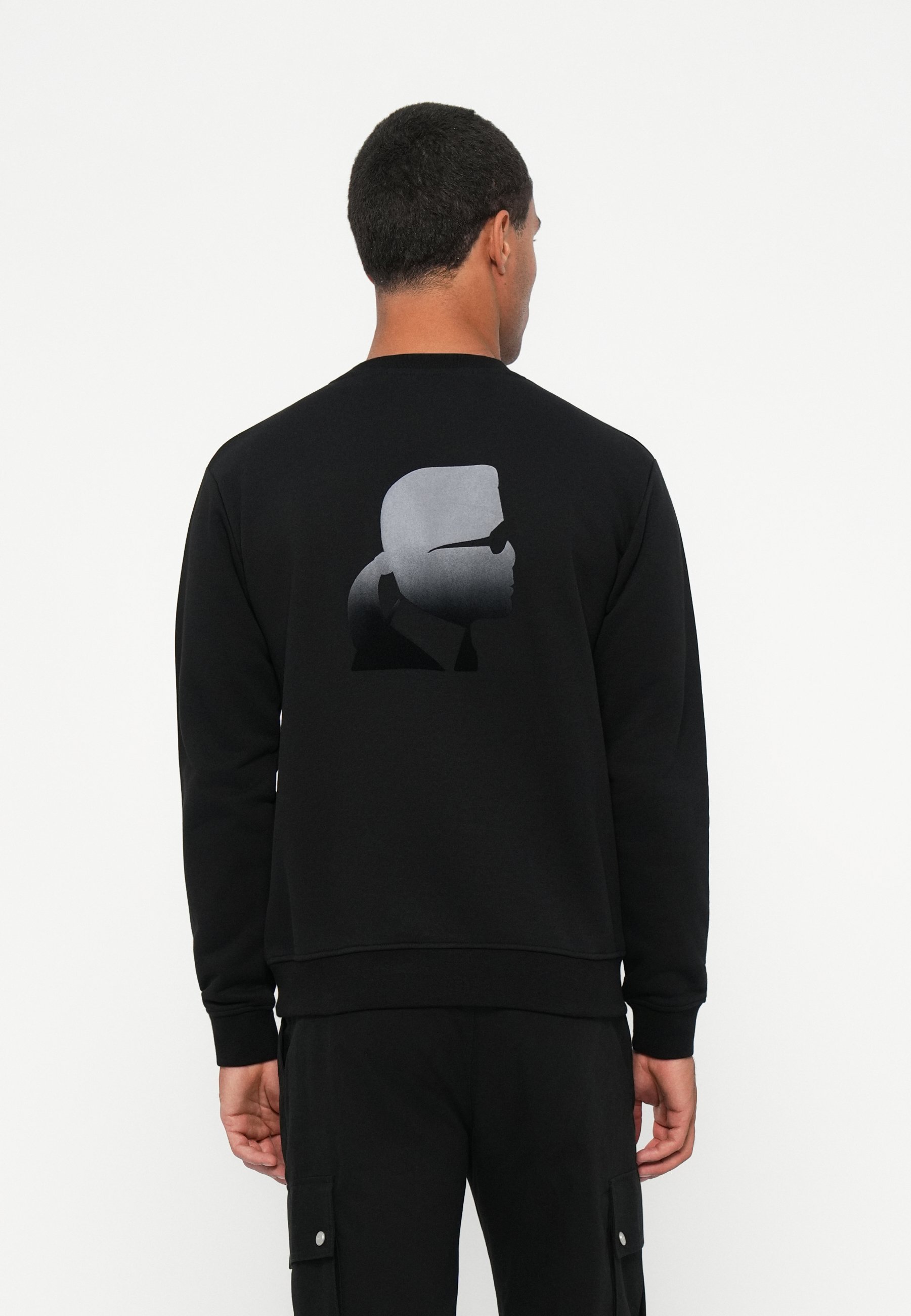 KARL LAGERFELD CREW NECK - Sweatshirt - zwart