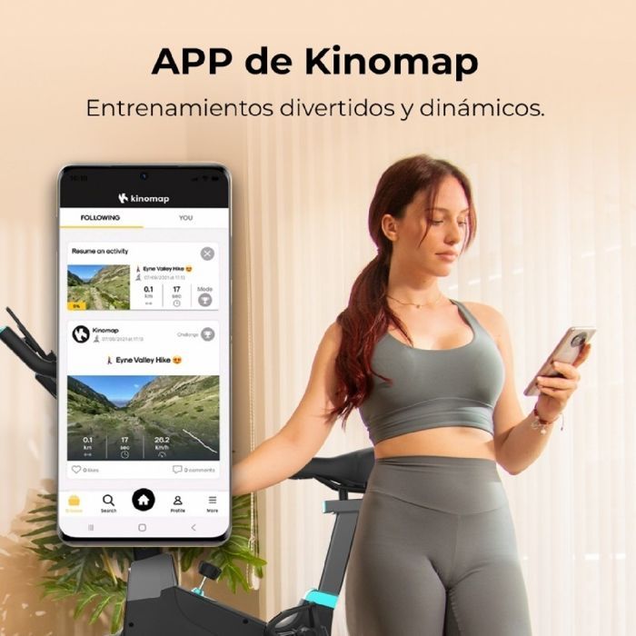 Bicicleta estática conectada Cecotec DrumFit Indoor 10000 MagnoMotor