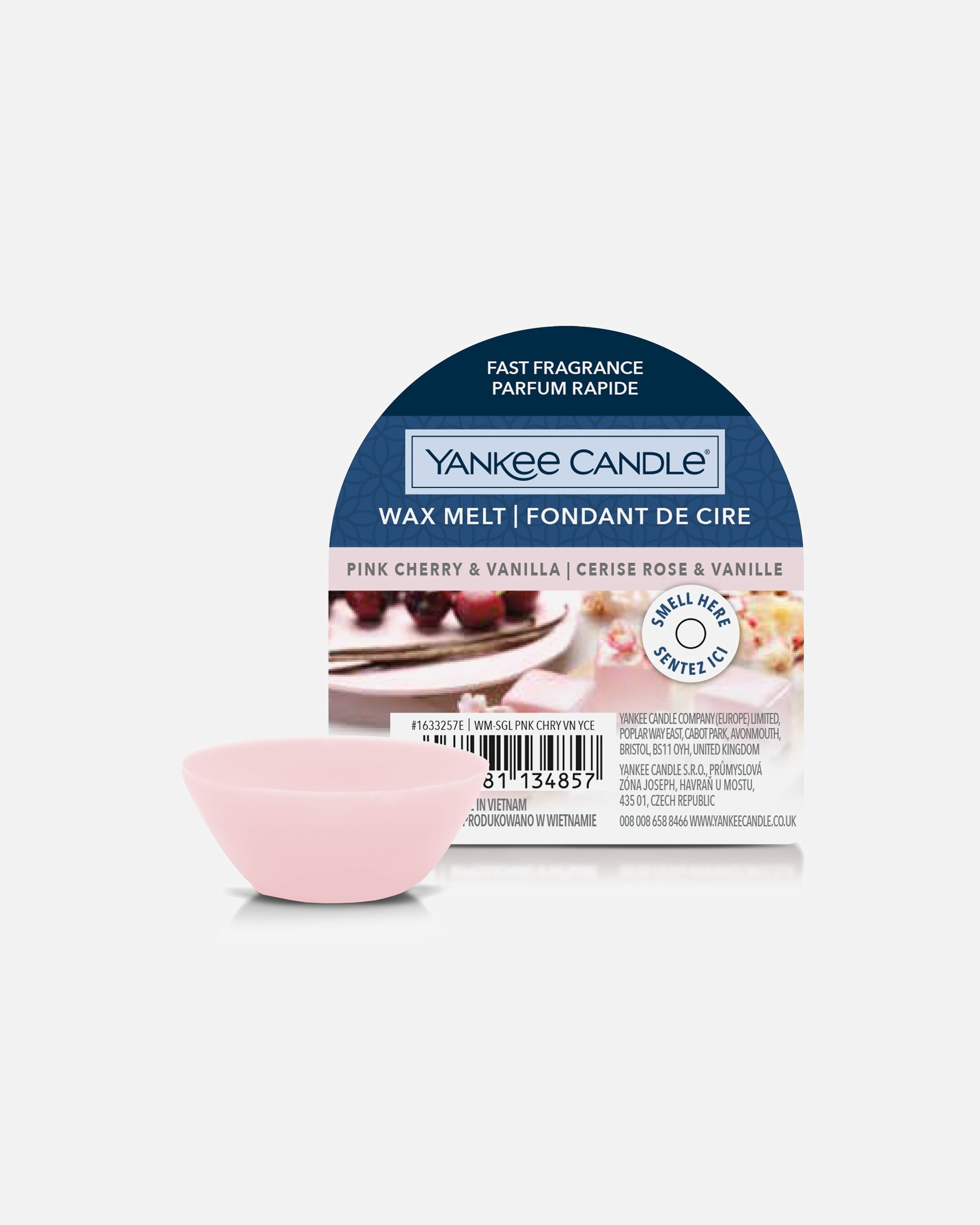 YANKEE CANDLE Fondants Cerise Rose et Vanille
