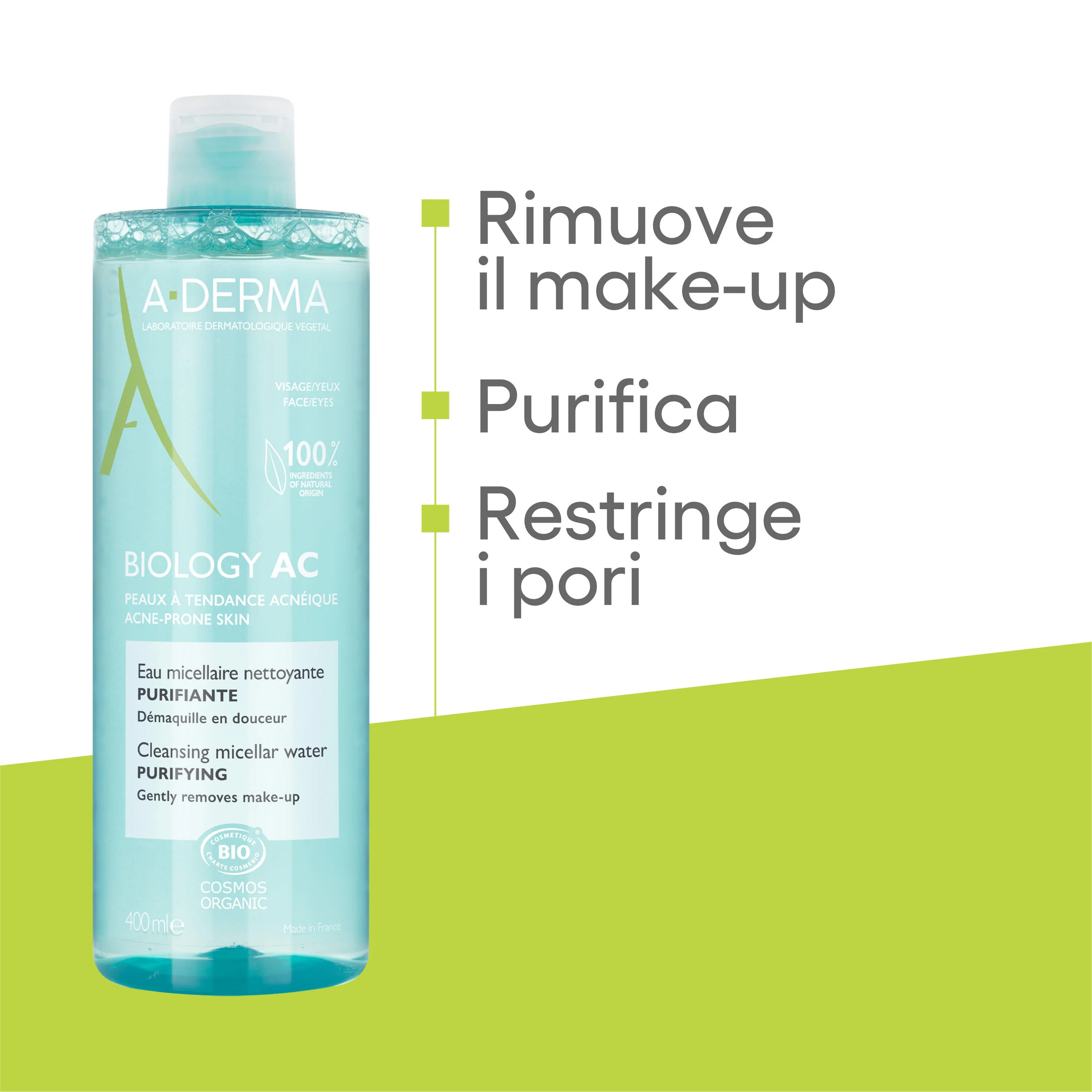 Biology AC Acqua Micellare Detergente Struccante - Acqua detergente viso