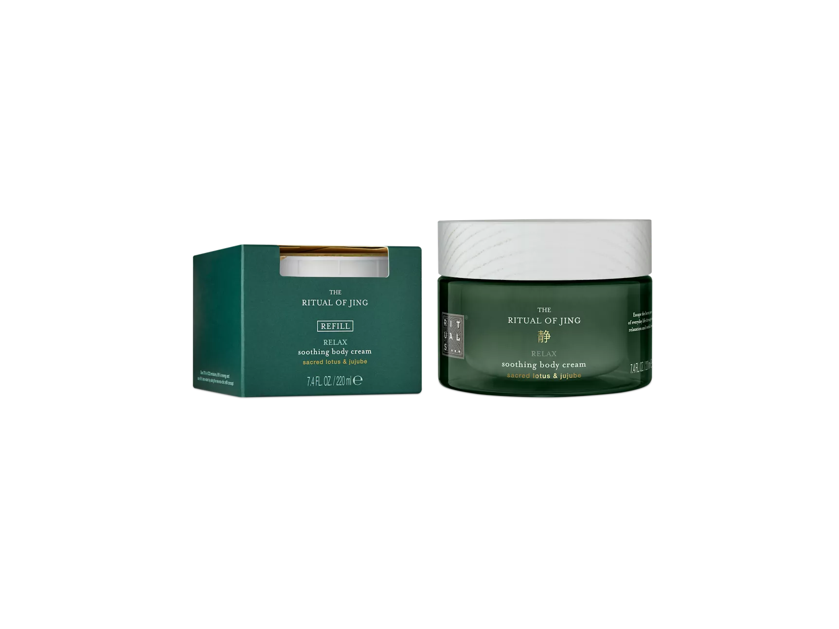 Crema corporal Jing y paquete de recarga
