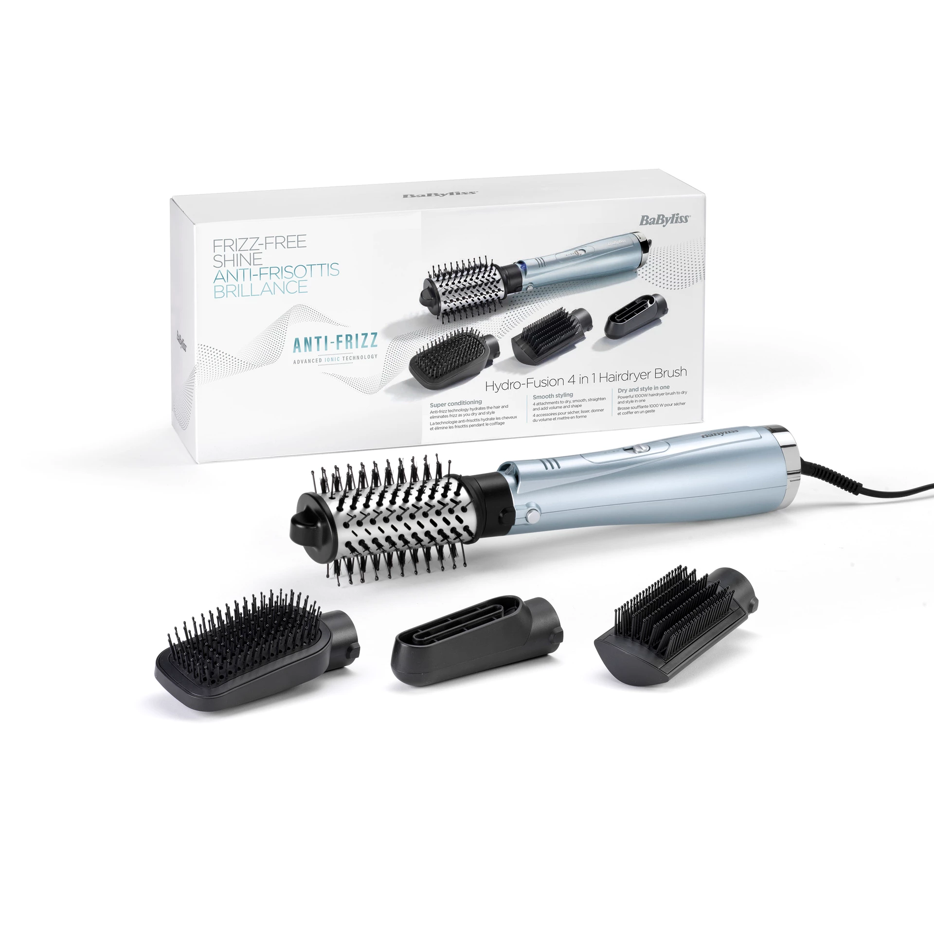 Perie uscător de păr Hydro Fusion 4 în 1 - Babyliss