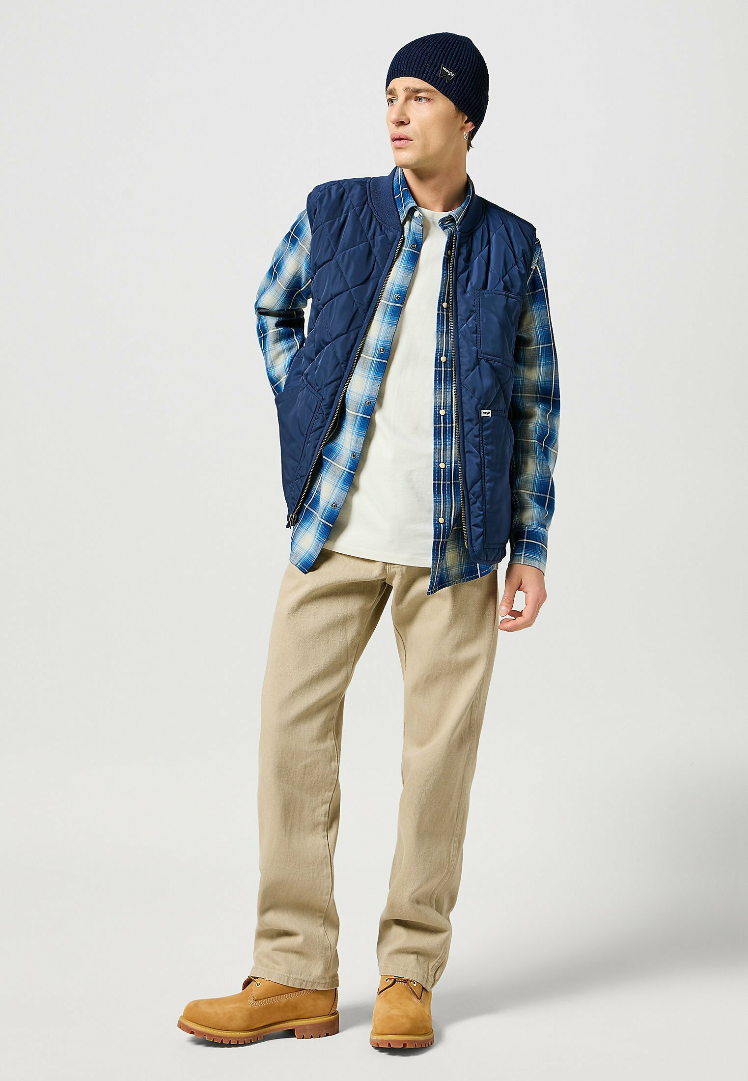 Wrangler jeans met rechte pijpen - voorgewassen beige