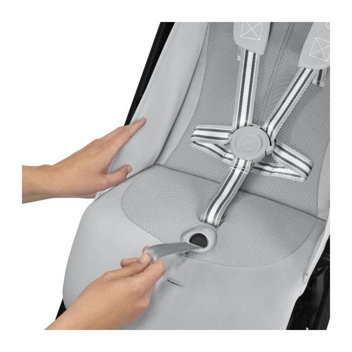 Carrinho de Bebê CYBEX - Beezy BLK - Lona Branca