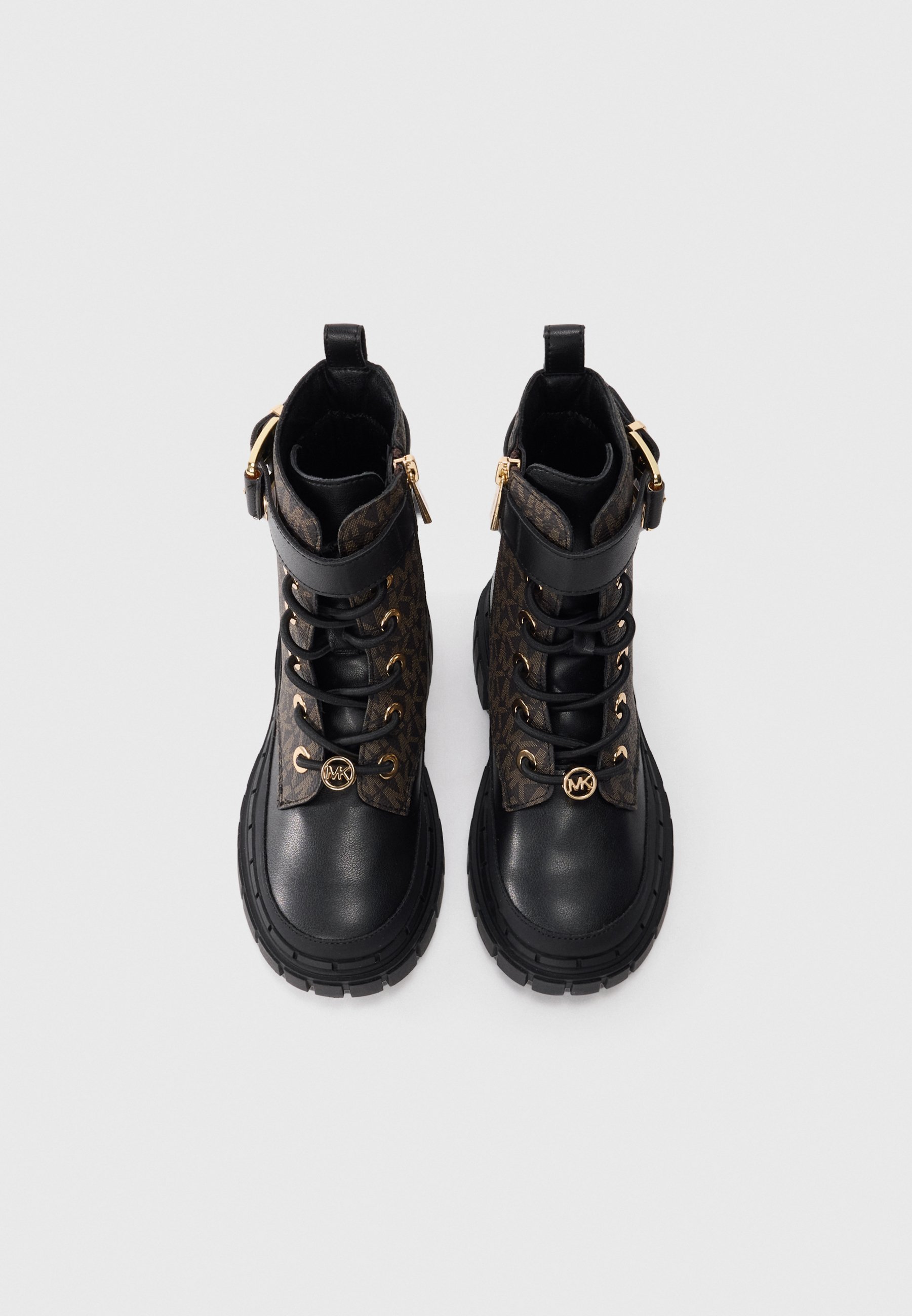 Michael Kors Kids BLAKE - Enkellaarsjes met vetersluiting - zwart
