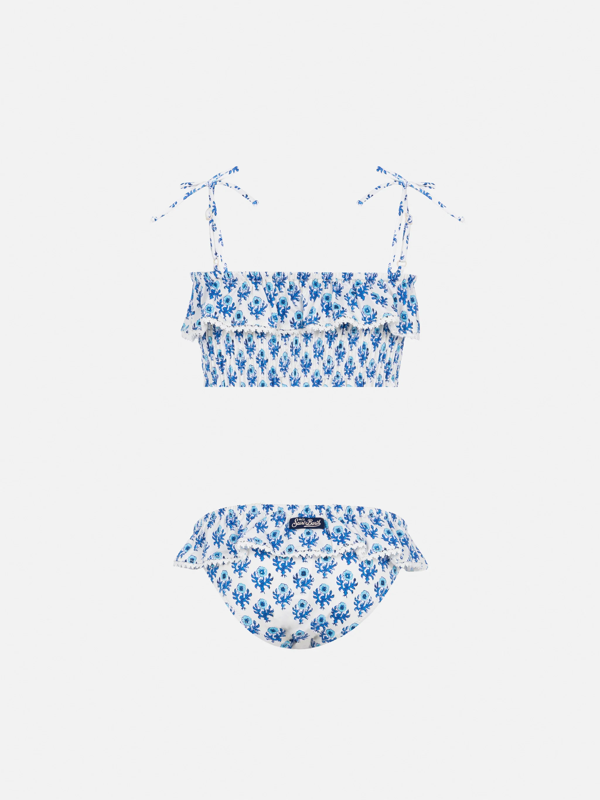Bikini Melie con ricamo smock e volant