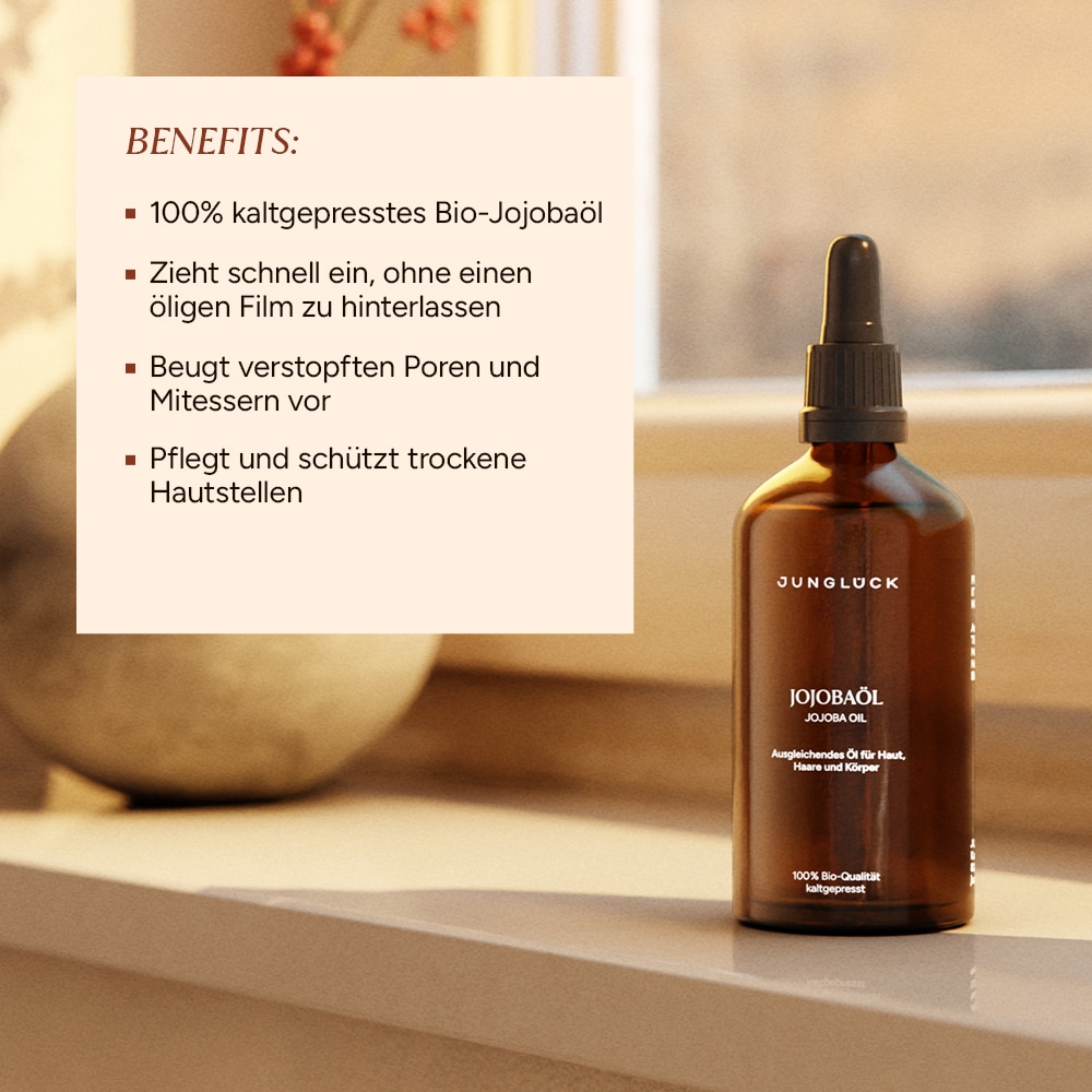 Juniglück vartaloöljy jojobaöljy - 100 ml