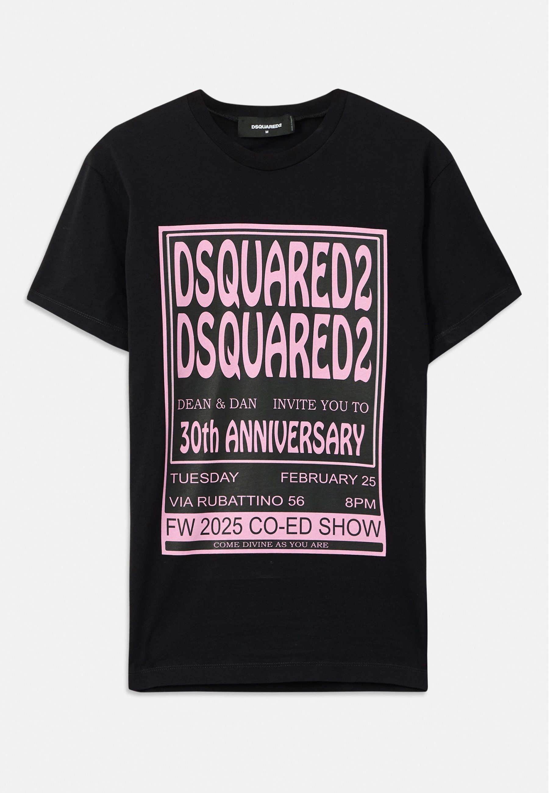 T-shirt Dsquared2 coupe classique - T-shirt imprimé - noir