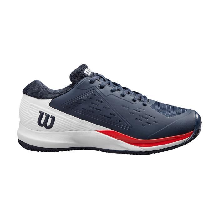 Zapatillas de tenis WILSON RUSH PRO ACE para hombre, para pista de arcilla, color negro/blanco/rojo, PE 2024