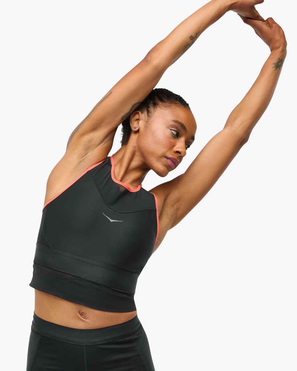HOKA Sutiã Race Day Preto