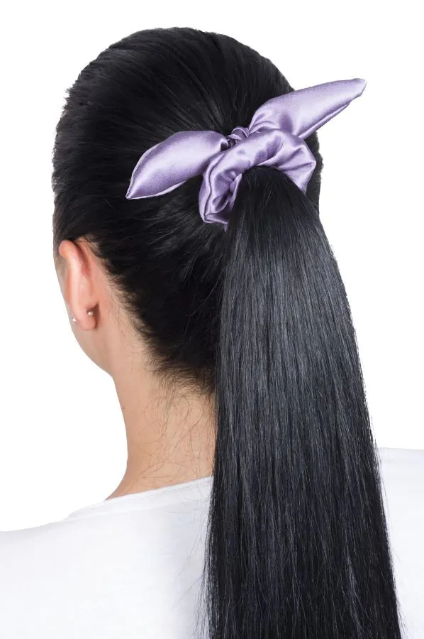 Cat&Cat Jedwabna Gumka do włosów z Uszkami Fioletowa