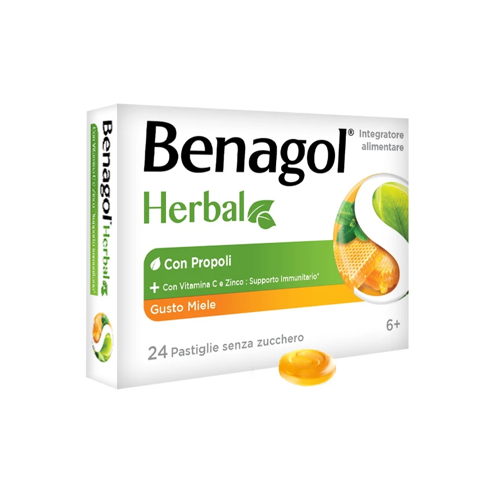 BENAGOL Benagol Herbal Med 24 pastillas para la salud de la garganta