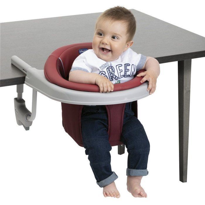 Cadeira de mesa infantil Chicco - 360° - Fixação segura - Cor pedra