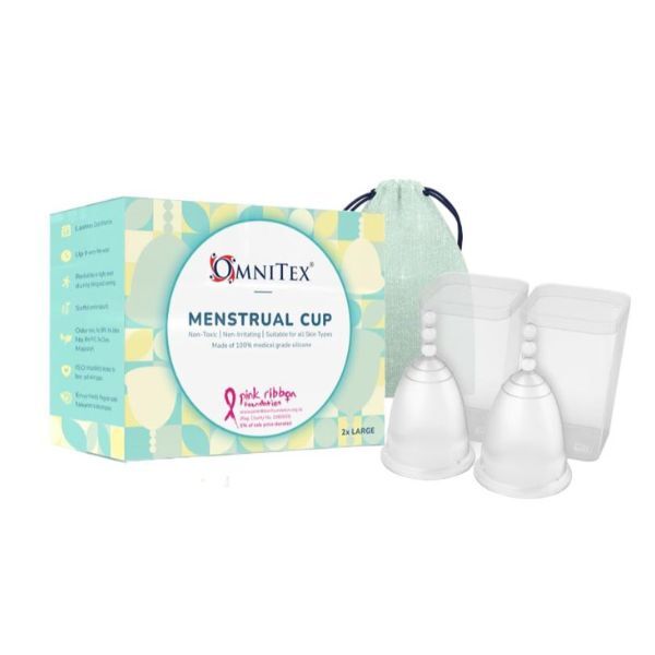 Coppette mestruali Omnitex - Confezione da 2 (2 coppette grandi)