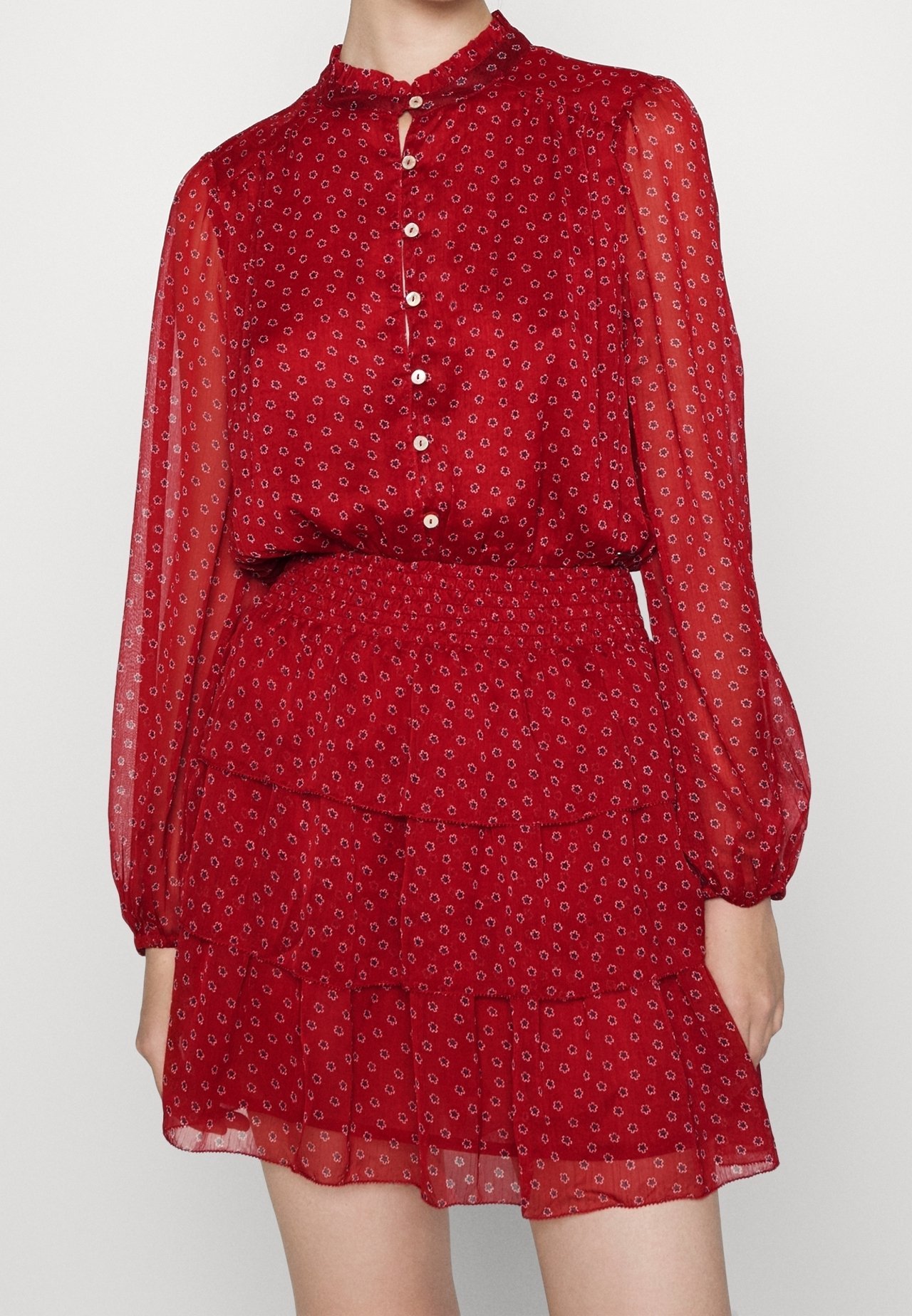 Robe Pepe Jeans Day - bordeaux