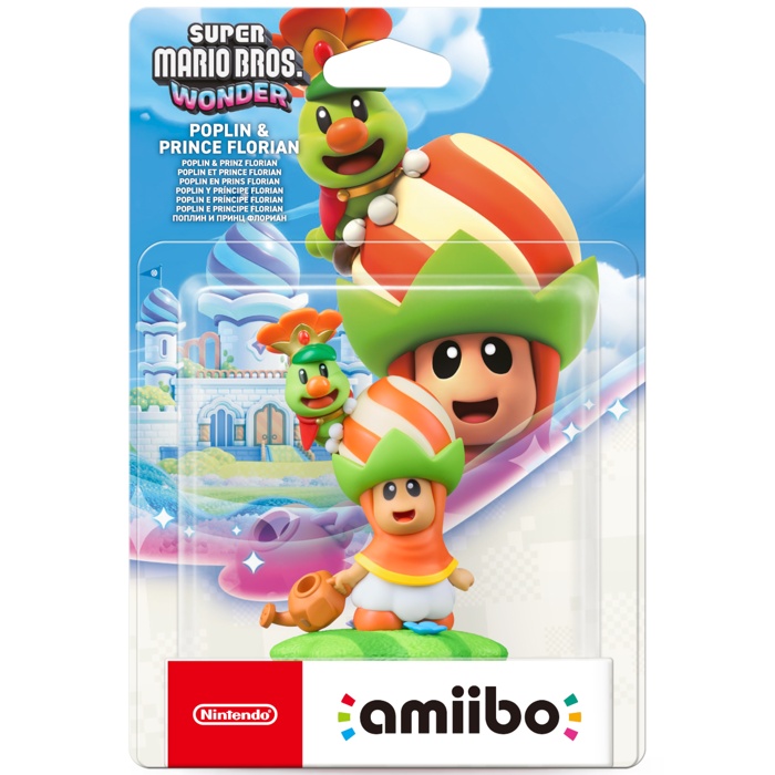 Figura Amiibo - Poplin y el Príncipe Florian • Colección Super Mario