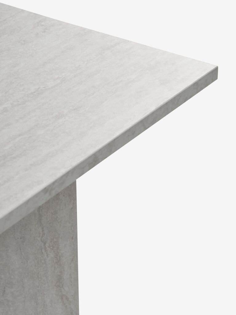 Jedálenský stôl KRONDAL 90x180 v travertínovej farbe