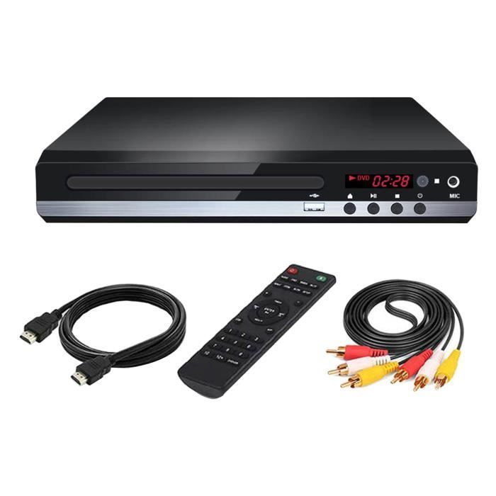 DVD-Player – Markenlos – Kompakt – HDMI – USB – 5.1-Stereo-Surround-Sound