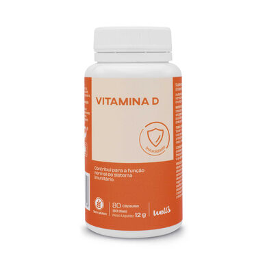 Wells D-vitamiini 80 kapselia