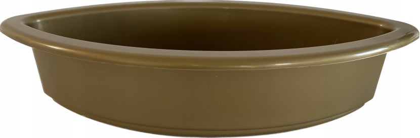 Doniczka Osłonka do Kompozycji Łódka 36cm Złoty Solidne Tworzywo Sztuczne