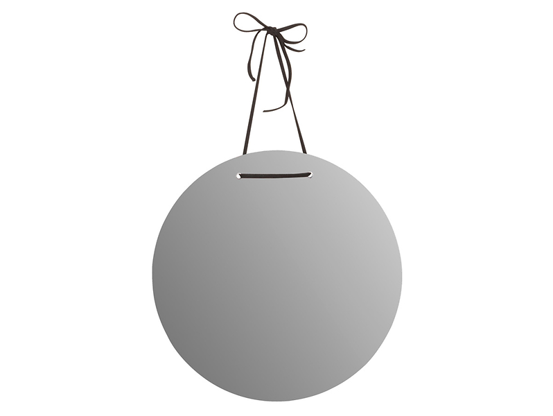 Lustro ścienne 32 cm z czarnym sznurem