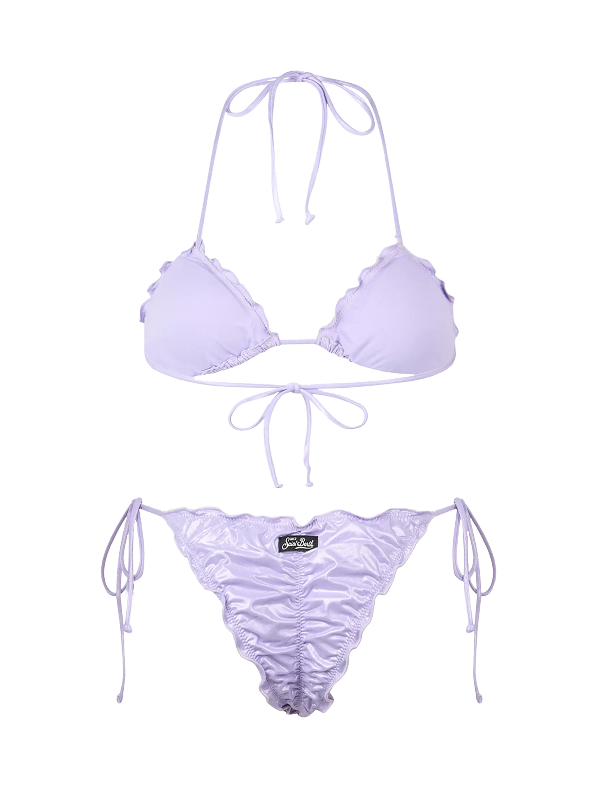 Sagittarius Miami Classic Triangle Bikini Set voor dames in paarse folie