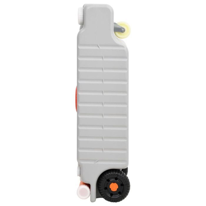 Tanque de agua con ruedas vidaXL de 75 litros para camping, gris 154412