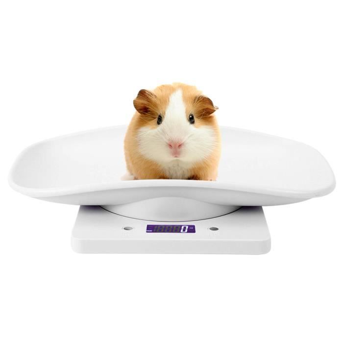Digitale Haustierwaage – ESTINK – 10 kg / 1 g – Weiß